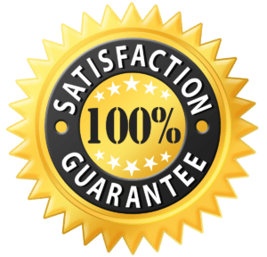 100% Satisfaction Guarantee Logo Gold