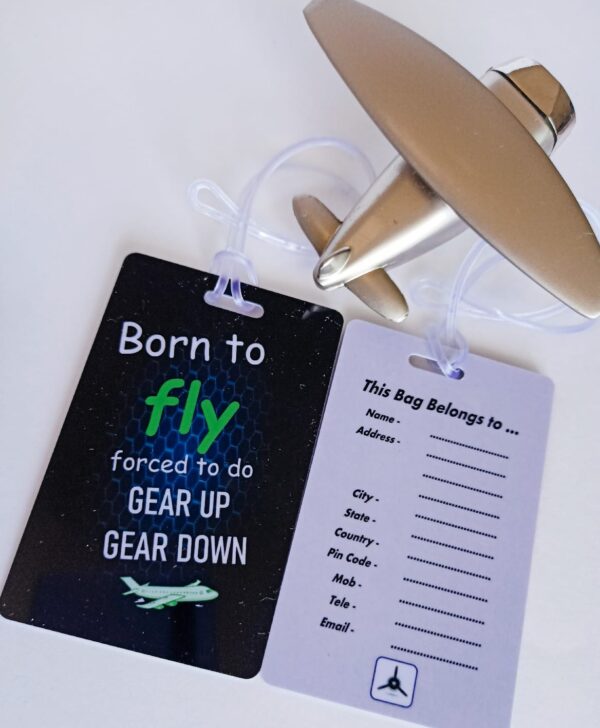 Image of Luggage Tag Born To Fly