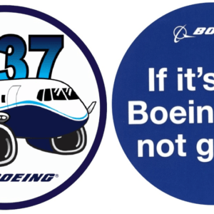 Image of Combo of Boeing Fridge Magnets Boeing-Going and B737 Cute-n-Pudgy