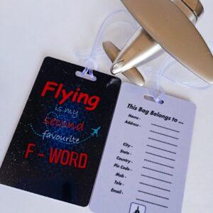 Image of Luggage Tag with the Flying is my second favourite F-Word