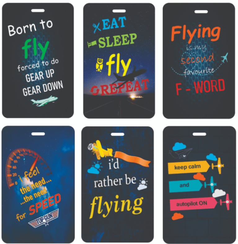 Image of 6 Luggage Tags all together to form one product