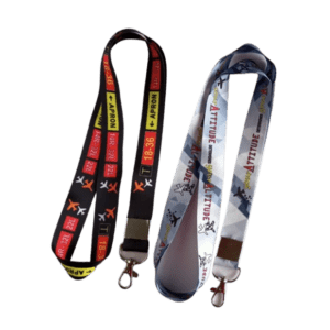 Set of 2 ID Card Lanyards Ground Signs & Attitude Altitude Combo