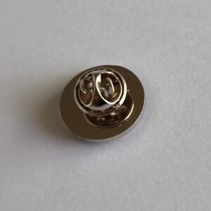 Airbus Brand Lapelpin Silver Blue Rear View