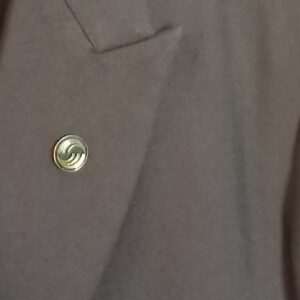 Airbus Brand Lapelpin Silver Blue on Black Coat