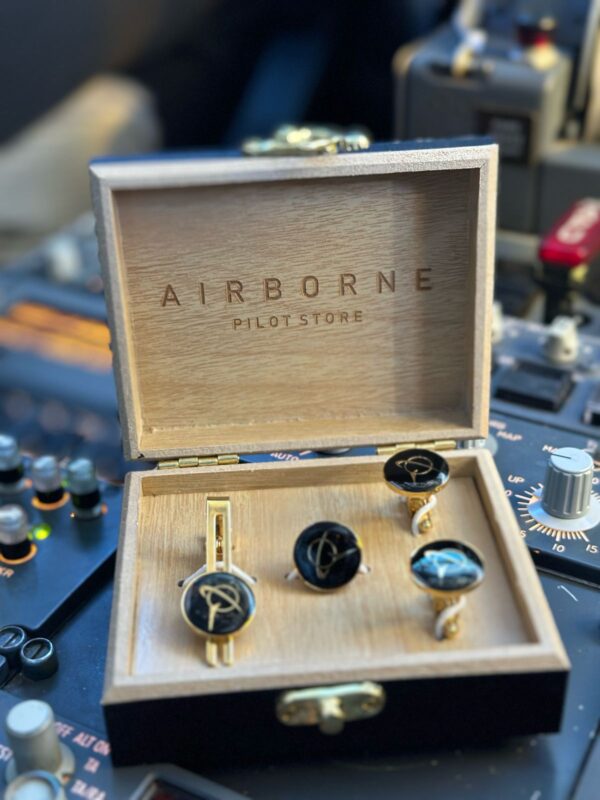 Boeing Premium Pilot Gift Set – Gold Polished Brass - Image 3